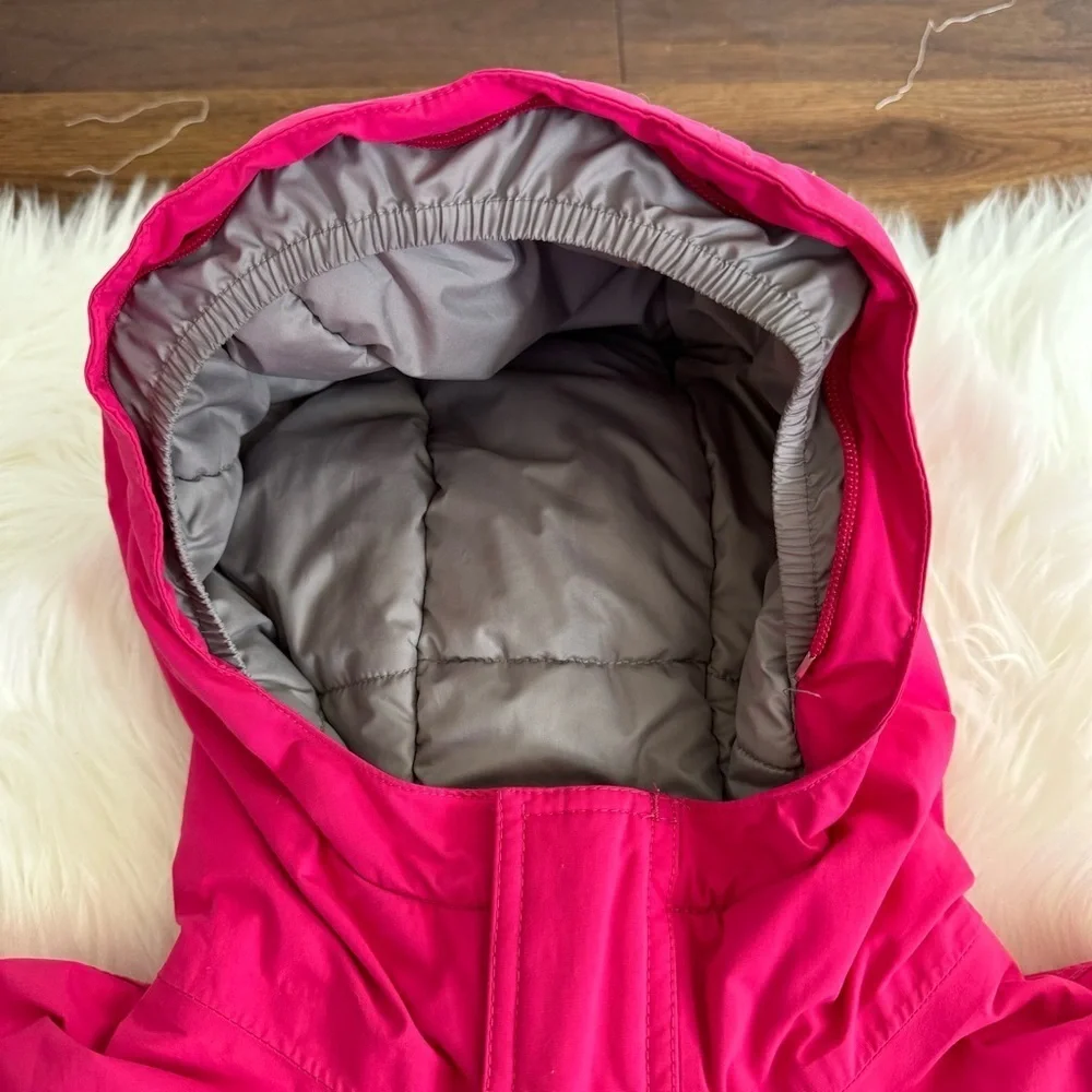 The North Face Greenland Jacket Belted Ski Parka Hyvent 550 Down Pink  L 14/16